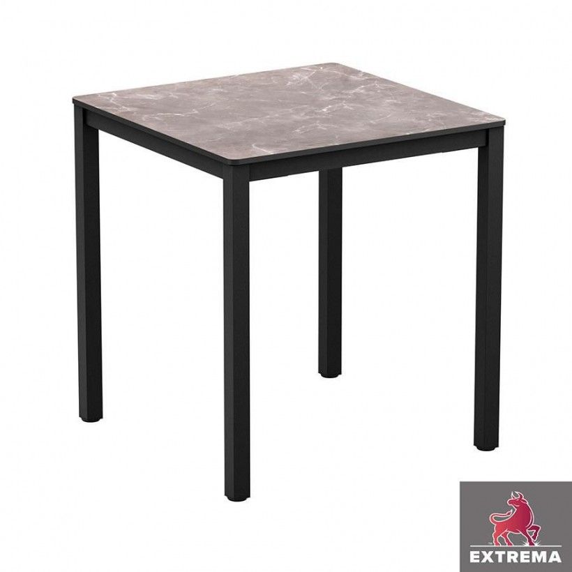 Outdoor Contract Marble Dining Table 60 X 60 Cm Uk regarding The surprising resilience of concrete and resin tops that mimic hand-carved marble for patios