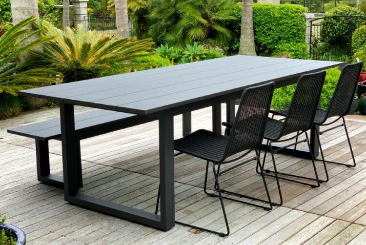 The Long Lunch Range: 8-Seater Outdoor Dining Table (2.4M) &amp; 2 Bench ... regarding Why benches are the smartest seating choice for 2026 outdoor dining