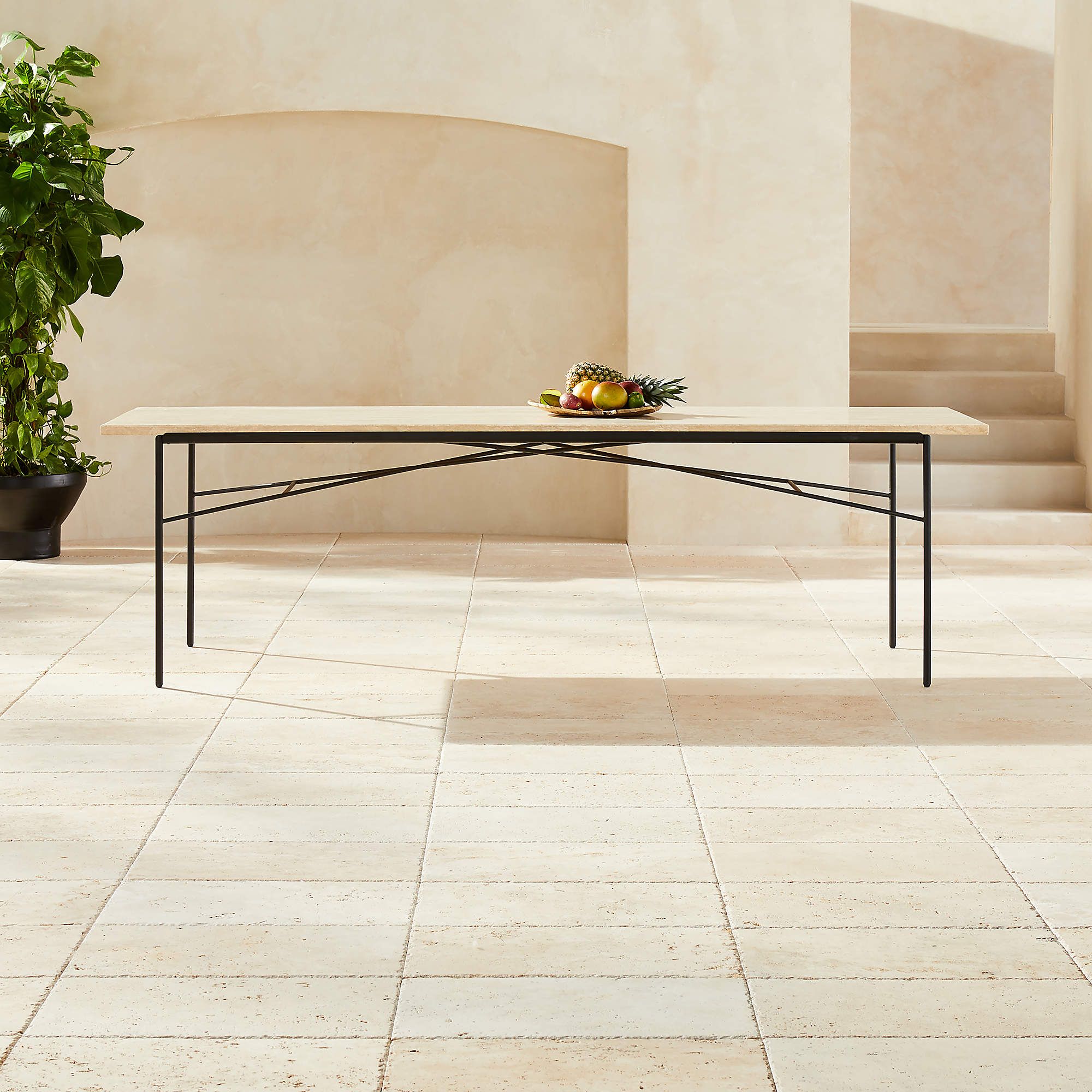 Travertine Outdoor Dining Table At Juan Maguire Blog for Why seasoned artisans insist on covering travertine dining tables against winter snow