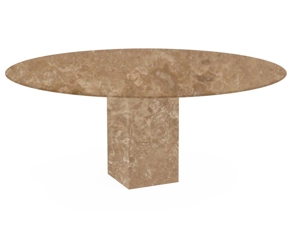 Travertine Oval Outdoor Table within Outdoor Travertine Dining Table