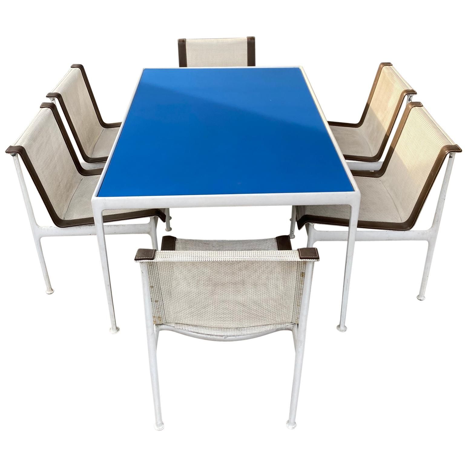 Vintage Woodard Midcentury Outdoor Dining Set With Round Table And 4 ... within Why vintage metal remains the only material that truly survives decades of al fresco dining