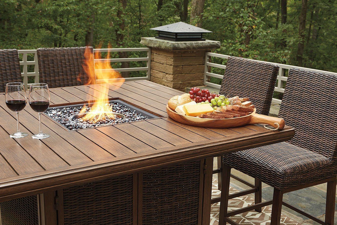 Bar Height Outdoor Dining Table With Fire Pit At Barbara Hinkle Blog for Essential Tips for Using Fire Pit Lids as Standard Dining Surfaces