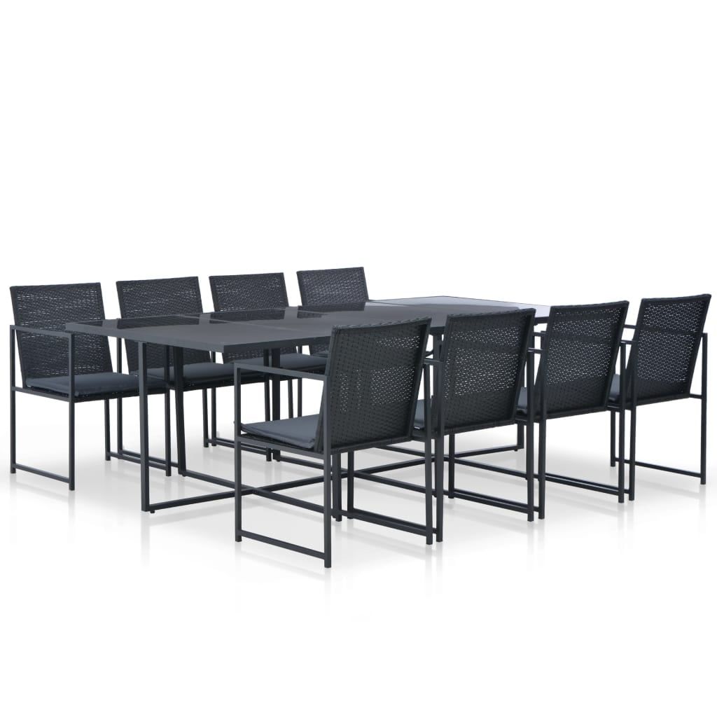 Vidaxl Patio Dining Set Outdoor Table And Chairs Furniture Set Poly ... pertaining to Vidaxl Outdoor Dining Set